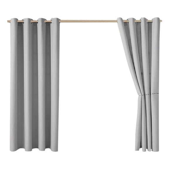 52x72 Inch (132X182cm) Waterproof Outdoor Curtain - Thermal Insulation Shading Curtain for Pavilion, Terrace, Living Room & Kitchen | UV Protection & Privacy Panel for Outdoor & Indoor(Light Gray)