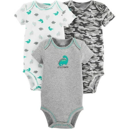 Child Of Mine By Carters Newborn Baby Boy Bodysuits, 3-Pack