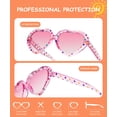 thumbnail image 4 of Lentes de Sol para Niños QALLY con Forma de Corazón Polarizados UV400 3 Pares, 4 of 7