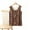 Coffee, variant on Thermal Tank Top for Women Fleece Shirt Sleeveless Underwear Top Print Fleece Lined Camisole Base Layer Vest