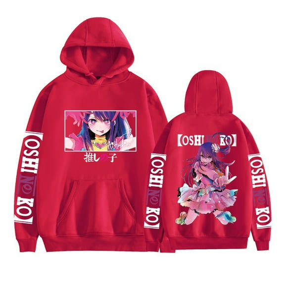 ZHOUSIQISW Oshi No Ko Hoshino Anime Harajuku Cartoon Character Fashion Hoodie Casual Men and Women Autumn/Winter Hoodie Top