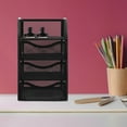 thumbnail image 3 of TABLZONE Multi-Layer Metal Desktop Box Black for Pen and Document Storage, 3 of 6