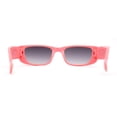 thumbnail image 4 of Child Size Girls Mod Rectangle Cat Eye Fashion Plastic Sunglasses Coral - Smoke, 4 of 4
