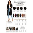 thumbnail image 6 of Women's Comfortable Relaxed Fit Long Cardigan, Open Front Everyday Layering Sweater, 6 of 6