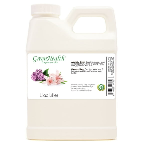 Lilac Lilies Fragrance Oil - 16 fl oz - White Plastic Jug w/ Cap - GreenHealth