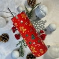 thumbnail image 4 of Christmas Gingerbread Man Holiday Skinny Tumbler with Lid and Straw Merry,20 ozChristmas Snowman Coffee Mug Cup,Christmas Holiday Gift, 4 of 6