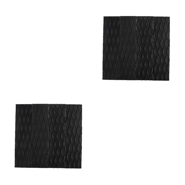 Almohadilla de tracción Greeniant 4 Uds antideslizante para tabla de surf EVA Negro 2piezas