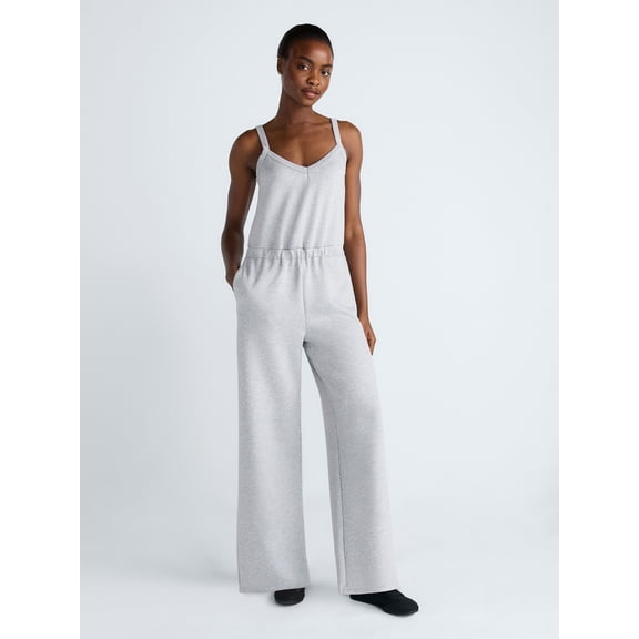Scoop Women's and Women's Plus Scubaknit Tank Jumpsuit, Sizes XS-4X