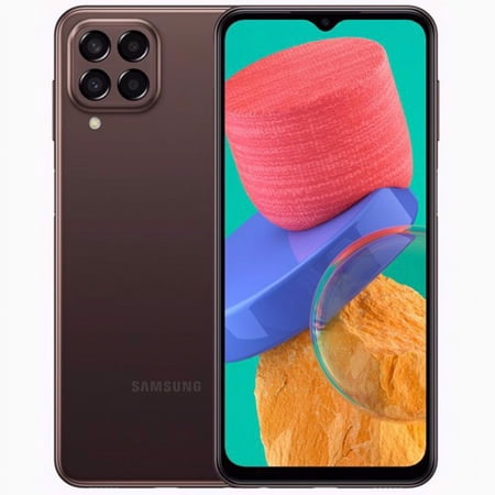 Samsung Galaxy M33 (5G) Dual-SIM 128GB ROM + 8GB RAM (Only GSM | No CDMA) Factory Unlocked 5G Smartphone (Brown) - International Version