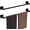 Matte Black, variant on 18-Inch Brushed Towel Bar - SUS304 Stainless Steel Wall Mounted Towel Holder, Rustproof Space-Saving Towel Hanger Bathroom Accessories, 2-Pieces