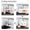thumbnail image 5 of Yayeee Faucet Mat for Kitchen Sink 14.7" Diatomite Long Splash Guard Pad, Garden Pattern, 5 of 7