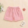 thumbnail image 2 of NIEWTR Toddler Boy Cotton Shorts Soft Comfortable Shorts with Elastic Waist for Fall Casual Wear(Pink,3-4 Years), 2 of 9
