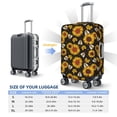 thumbnail image 5 of Bingfone Sunflowers And Bww Luggage Cover Washable Suitcase Cover Protector Anti-scratch Suitcase cover Fits 18-32 Inch Luggage, 5 of 8