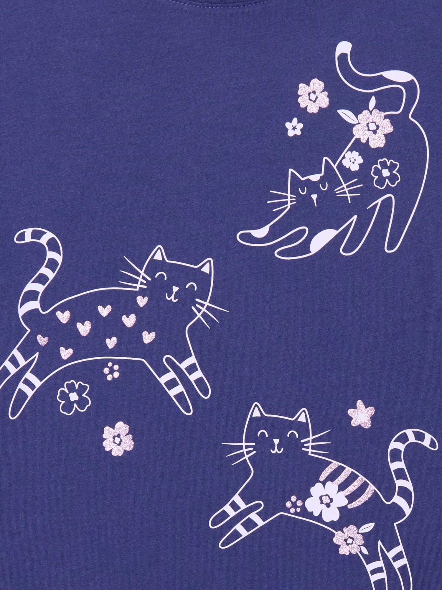 Wonder Nation Little Girls Short Sleeve Graphic Tee, Sizes 4-10
