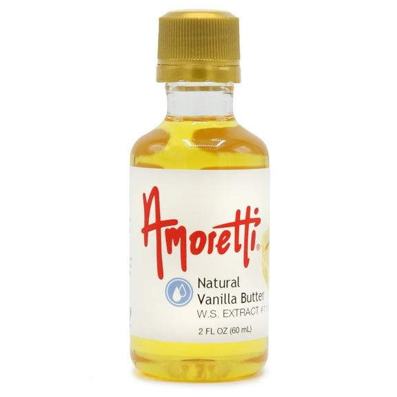 Amoretti - Natural Vanilla Butter Extract Water Soluble 2 oz - Highly Concentrated & Perfect For Pastry, Savory, Brewing, and more, Preservative Free, Vegan, Kosher Pareve, Keto Friendly