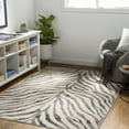 thumbnail image 5 of Mark&Day Animal Print Rugs, 9x12 Chambery Modern Zebra Tiger Charcoal Area Rug, Brown White Beige Carpet for Living Room, Bedroom or Kitchen (8'10" x 12'3"), 5 of 10