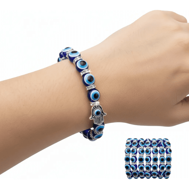6 Kit Pulsera Ojo Turco Dije Bisuteria Amuleto Joyeria Xtellar multicolor