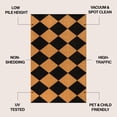 thumbnail image 3 of JONATHAN Y CocoHarbor Greet 17" x 30" Mat, Peater Classic Casual Commerical Natural Coir - Natural/Black Geo, NRF111A-1730, 3 of 5