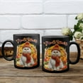 thumbnail image 3 of Happy Thanksgiving Persian Give Thanks Fall Beanie Scarf Welcome Mug Cat Lover Kitten Owner Gifts Coffee Tea Cup - 00020, 3 of 4
