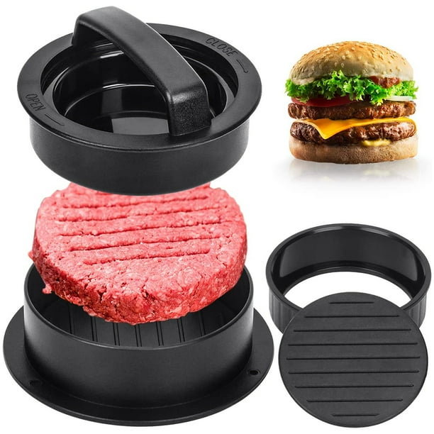 Burger Press Hamburger Press Patty Maker 3in1 Non Stick Stuffed