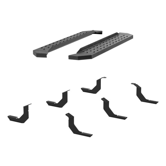 ARIES 2055527 RidgeStep Black Steel 6-1/2 x 53-Inch Truck Running Boards, Select Toyota Tundra