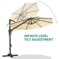 thumbnail image 4 of 10FT Cantilever Patio Umbrella with Base, 360° Rotating Offset Umbrella for Backyard, Deck, Poolside., 4 of 6