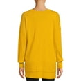 thumbnail image 3 of Time and Tru Women's Drop Shoulder Tunic, 3 of 5