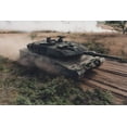 thumbnail image 1 of 24x36 gallery poster, The Leopard Tank 2A5 can be recognized for its angular spaced armour on the turret cheeks and 44calibre 120 mm main gun, 1 of 1
