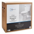 Mainstays Single Flush High Efficiency 2Piece Elongated Ceramic Toilet