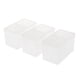 thumbnail image 1 of 3 cajas transparentes de plástico, organizadores de cajones para artículos de belleza. Claro, 1 of 9