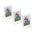 thumbnail image 1 of Uxcell 3 Pcs Marcos de Fotos Mini 2.4 x 3.5 Pulgadas Marco de Foto Rectangular, Claro Frosted, 1 of 1
