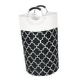 thumbnail image 3 of Cesta de ropa sucia de 82L con asas, cesta de ropa de almacenamiento, bolsa organizadora de ropa sucia plegable, para jardín, cocina, oficina, baño Negro Gloria Cesto de la ropa, 3 of 9