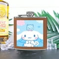 thumbnail image 2 of Cinnamoroll Stainless Steel Small Water Bottle Portable Hip Flask Mini Wine Bottle Men's Hip Flask Men's Hip Flask Camping Hip Flask Men's Whiskey Hip Flask Camping Supplies Silver, 2 of 5