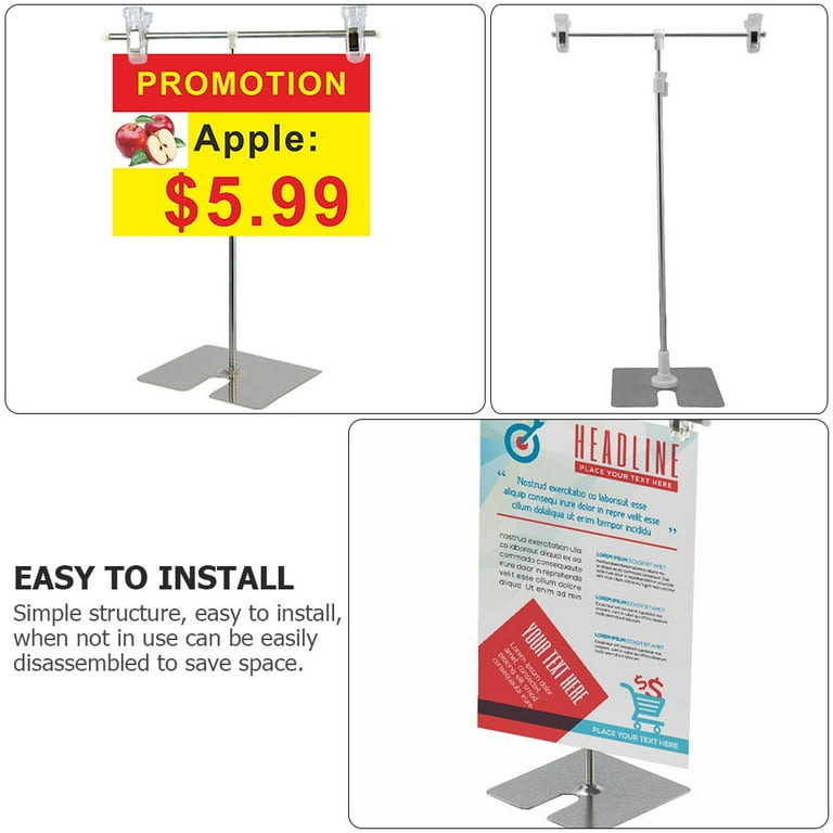 Stainless Steel Poster Stand