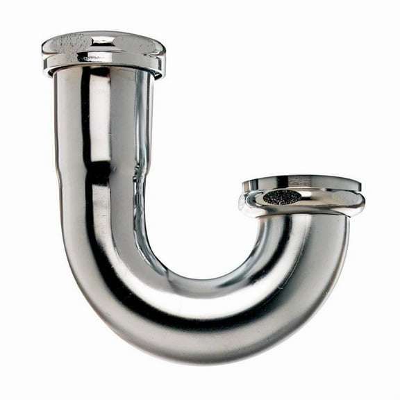 Keeney 10455XPCBN 1.5 x 1.5 in. 17 Gauge J Bend Sink Trap Brass Tubing Polished Chrome