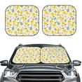 thumbnail image 6 of Lsque Flowers and Butterflies 2 PCS Windshield Sun Shade | CarFoldable Window Covers | Car Accessories Reflect UV for Universal Cars SUV Truck | Large, 6 of 7