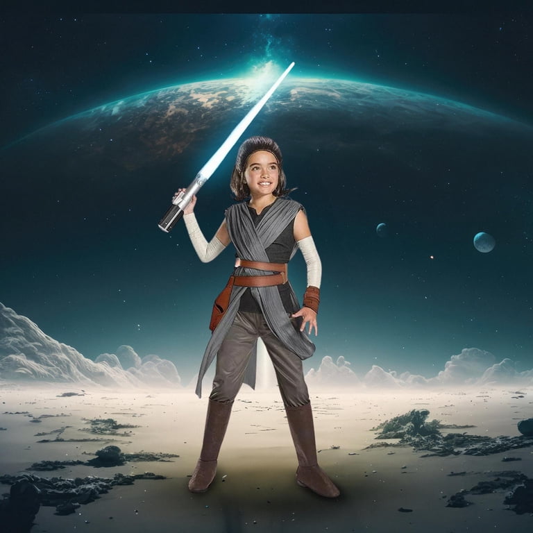 Rumi Rey Costume Jedi Daisy Ridley As Rey Star Wars In The Last Jedi 4k ...