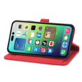 thumbnail image 3 of Pour Iphone 14 Pro Max Série Forêt Portefeuille à Fermeture Éclair Style Embossé Étui en Cuir Rouge, 3 of 5