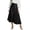 Black, variant on Maxi Flowy Skirts for Women Summer Elastic High Waisted Dressy Casual Ruffle Asymmetrical Hem Long Linen Wrap Skirt