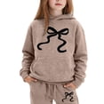 thumbnail image 3 of BOOMNY Girls Outfit 2 Peice Sets Graphic Long Sleeve Tops Pants Sets for Kids Soft Clothing Set, 3 of 3