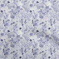 thumbnail image 1 of oneOone Rayon Medium Purple Fabric Floral Sewing Material Print Fabric By The Yard 56 Inch Wide, 1 of 4