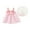 Pink, variant on Pejock 1-4 Years Baby Girls' Cotton Dresses Kids Pageant Flower Girl Dress Toddler Baby Girl Summer Bow Decoration Flower Print Suspender Dress With Hat