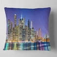 thumbnail image 2 of Designart New York Cityscape Panorama - Photography Landscape Printed Throw Pillow - 16x16, 2 of 5