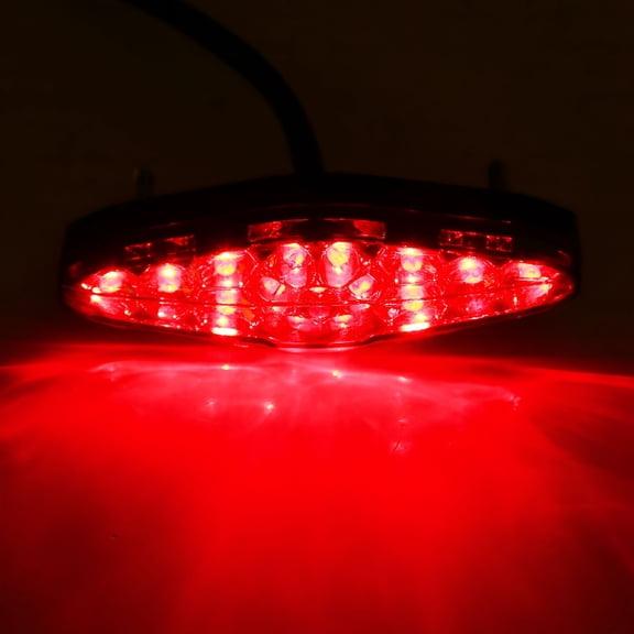 MELIVO 12V 15 Led Motorcycle Brake Stop Running Tail Light Rear Light Atv Dirt Bike Universal Motorcycle Lights