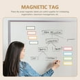 16 Sheets 8 Colors Name Tags Stickers Whiteboard for Fridge