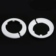 thumbnail image 2 of Uxcell 75mm PP Plastic Water Pipe Cover Decoration 2 Pack White, 2 of 5