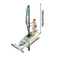 thumbnail image 5 of Meggemo Waterproof RC Sailing Boat - High/Low Speed Racing Toy with LED Lights, Ideal for Pool/Lake Surfing & Holiday Gifting, 5 of 8