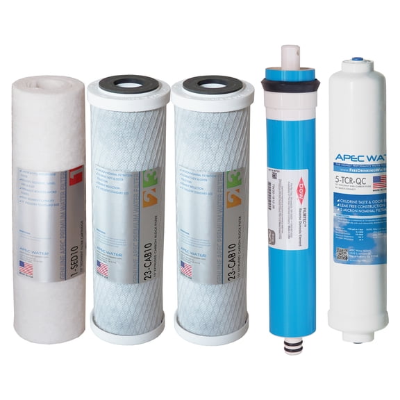 APEC FILTER-MAX45 45 GPD Complete Replacement Filter Set for ULTIMATE Series Reverse Osmosis Water Filter System