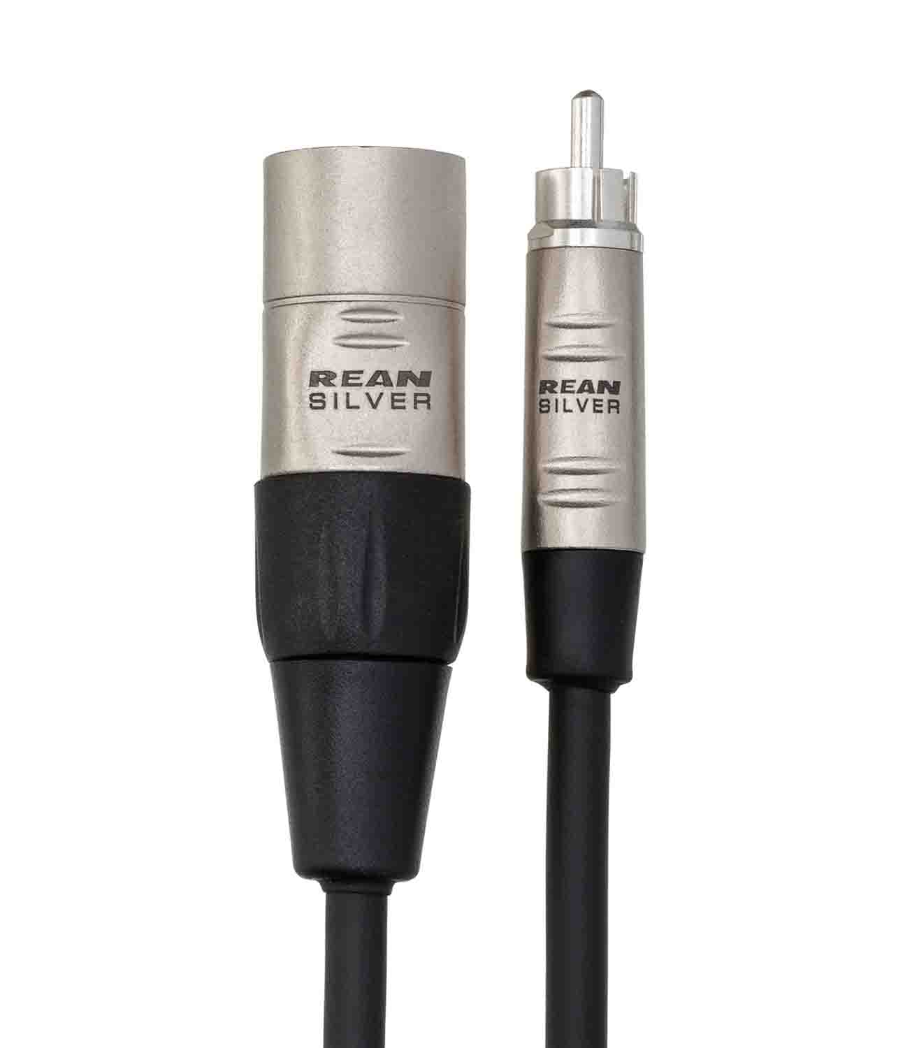 Hosa Technology Unbalanced RCA Male to 3-Pin XLR Male Audio Cable, 20'