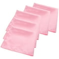 thumbnail image 1 of ORDDIART 5Pcs Satin Napkin Pink Flower Shape Water Absorption Families, 1 of 8